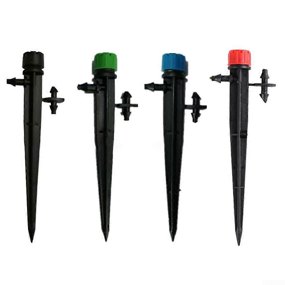 50 Pcs Adjustable Drippers for Efficient Garden Watering, Designed for Compatibility with 4mm/7mm Tubes, and Lightweight (Black)