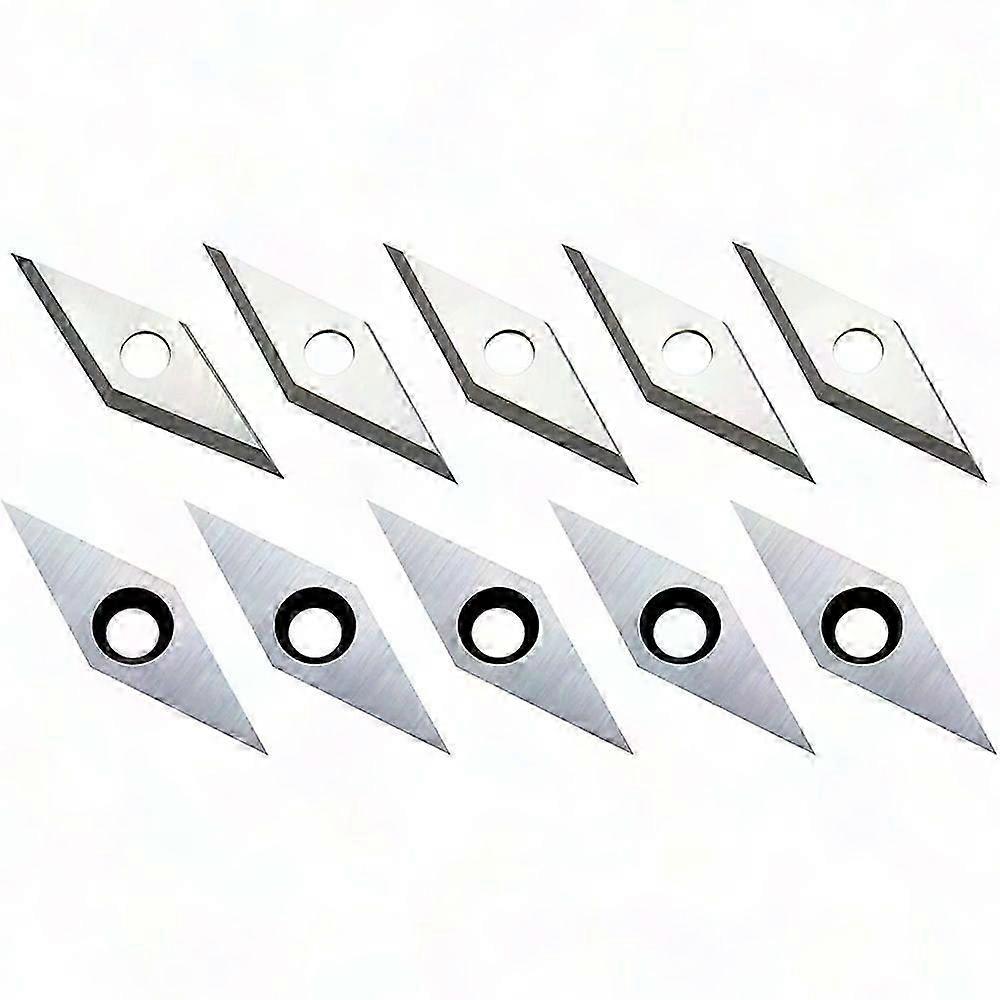 10Pcs Carbide Woodturning Chisel Replacement Blades for Wood Lathe Turning Tools
