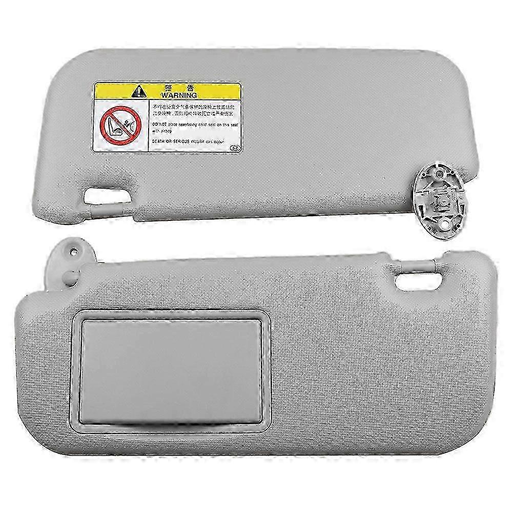 2014-2017 Model Car Sun Visors in Gray with Matching Mirror and Auto Accessories Part Numbers 74320-02B21 and 74310-02K91 Edition 0909