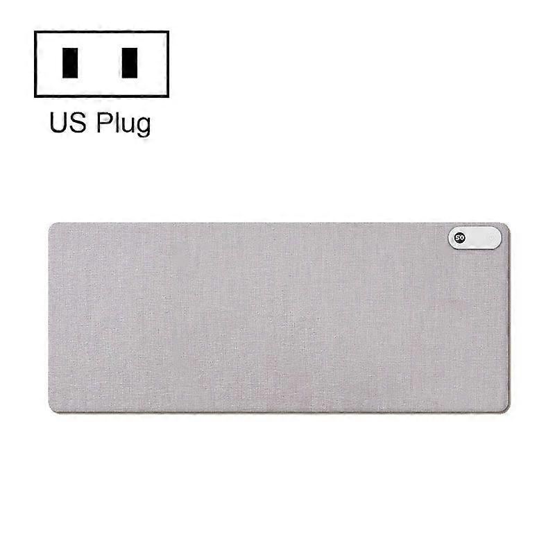 150W Heated Mouse Pad Warmer Desk Pad 110V US Plug Gray 110V US Plug Gray