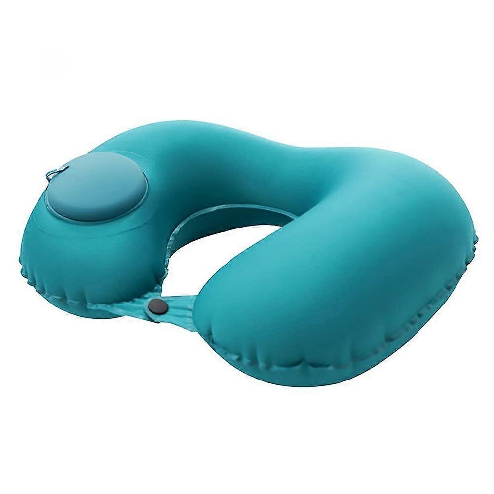 Inflatable Travel Pillow U-Shaped Air Headrest Support for Camping, Beach, Car, Plane, Soft Blow-Up Design, Easy to Inflate
