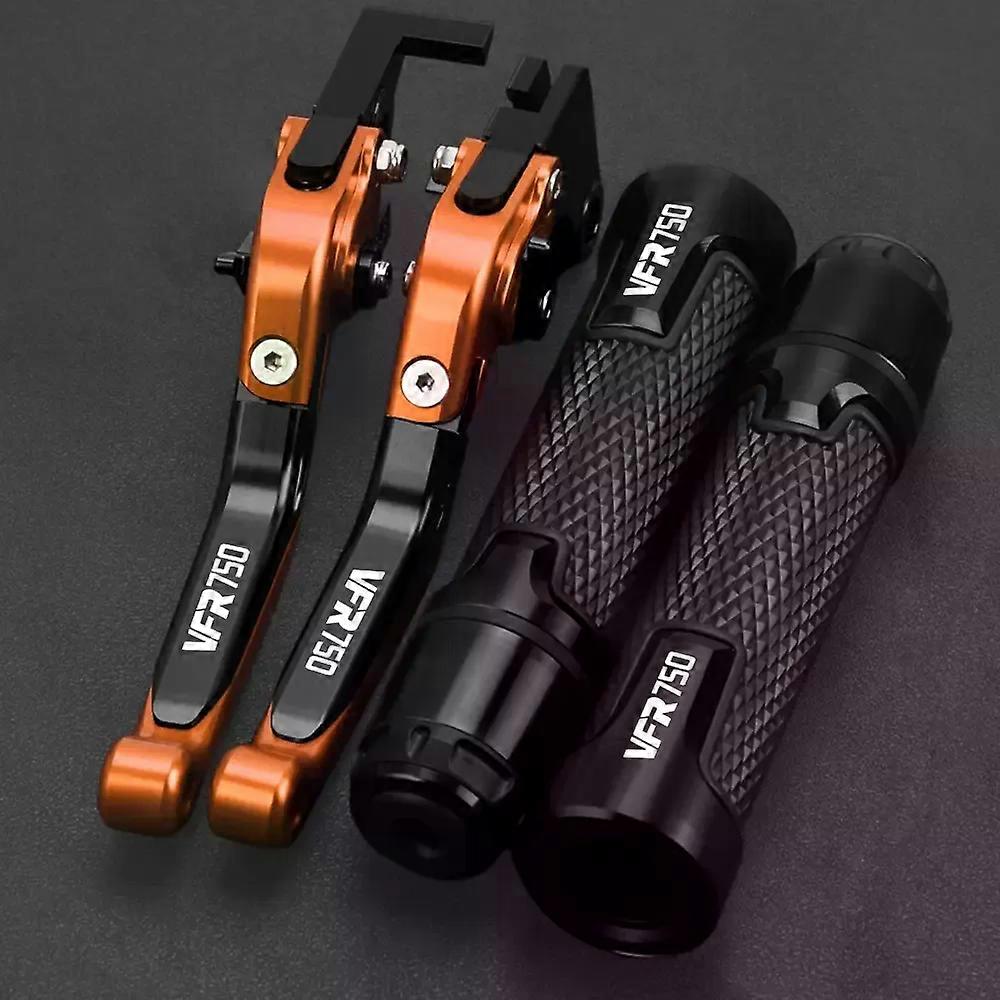 For HONDA VFR750 Brake Clutch Levers Handlebar grips Ends VFR750F VFR 750 FH FV 1986-1998 1997 1996 1995 Motorcycle Adjustable