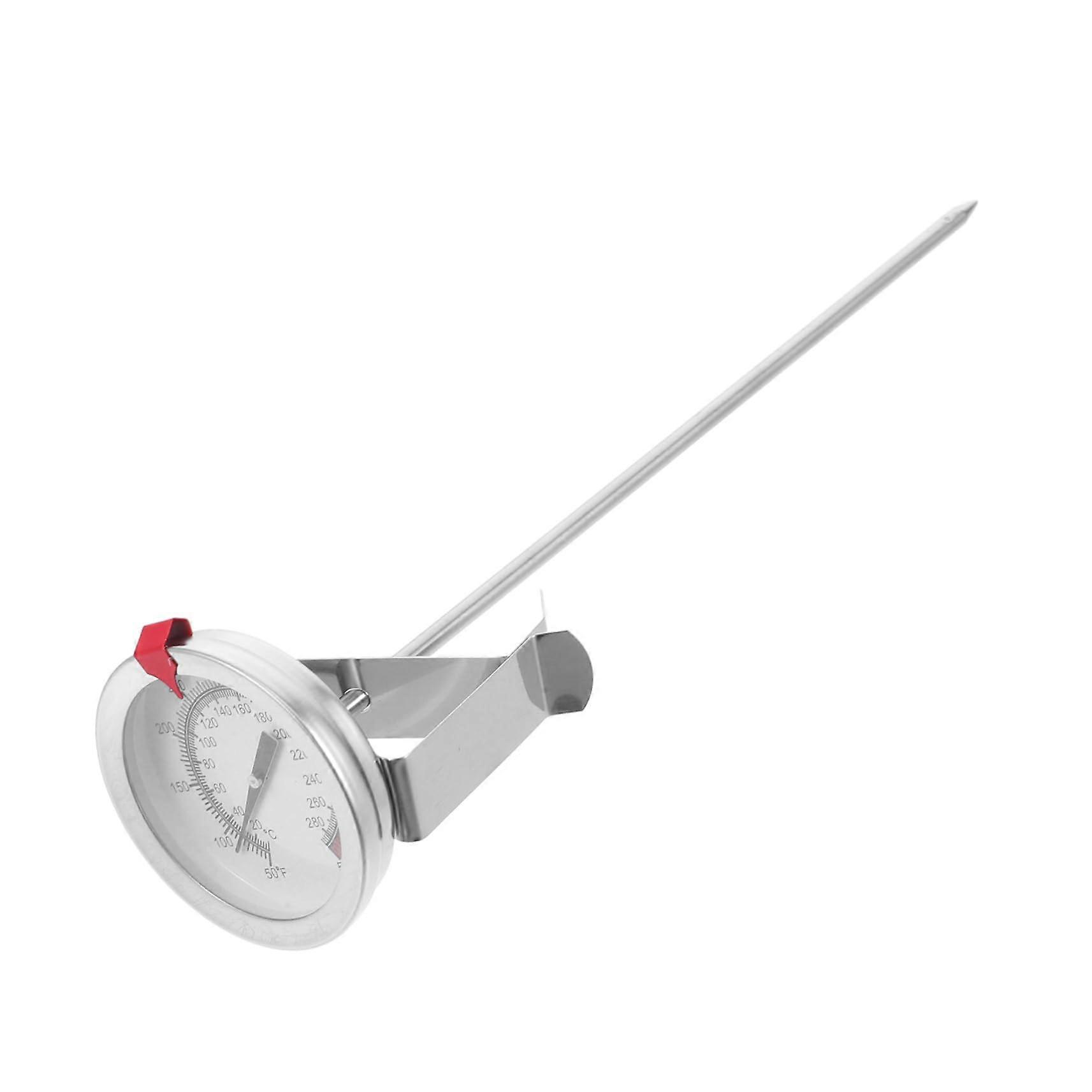 Candy Thermometer with Pot Clip Instant Read Oil Temperature Gauge for Deep Frying, Candle Making, and Cooking