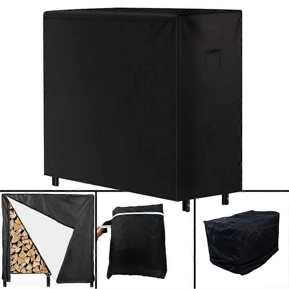 Firewood Storage Solution 210D Waterproof Cover for Log Racks with Easy Removal Handles