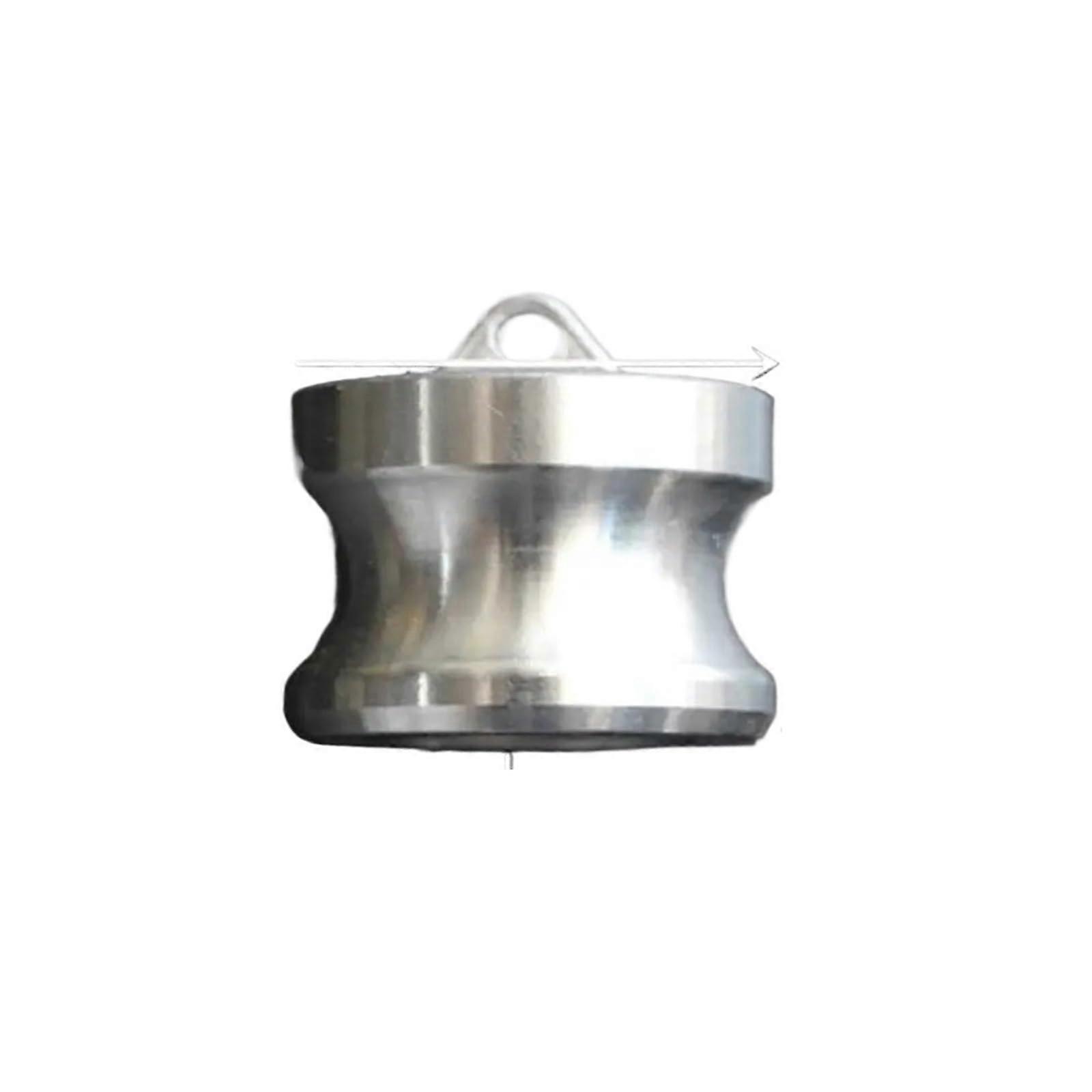 2-1/2" End Type DP Camlock Quick Disconnect Coupling, 316 Stainless Steel, Cam Groove for Hose Pumps