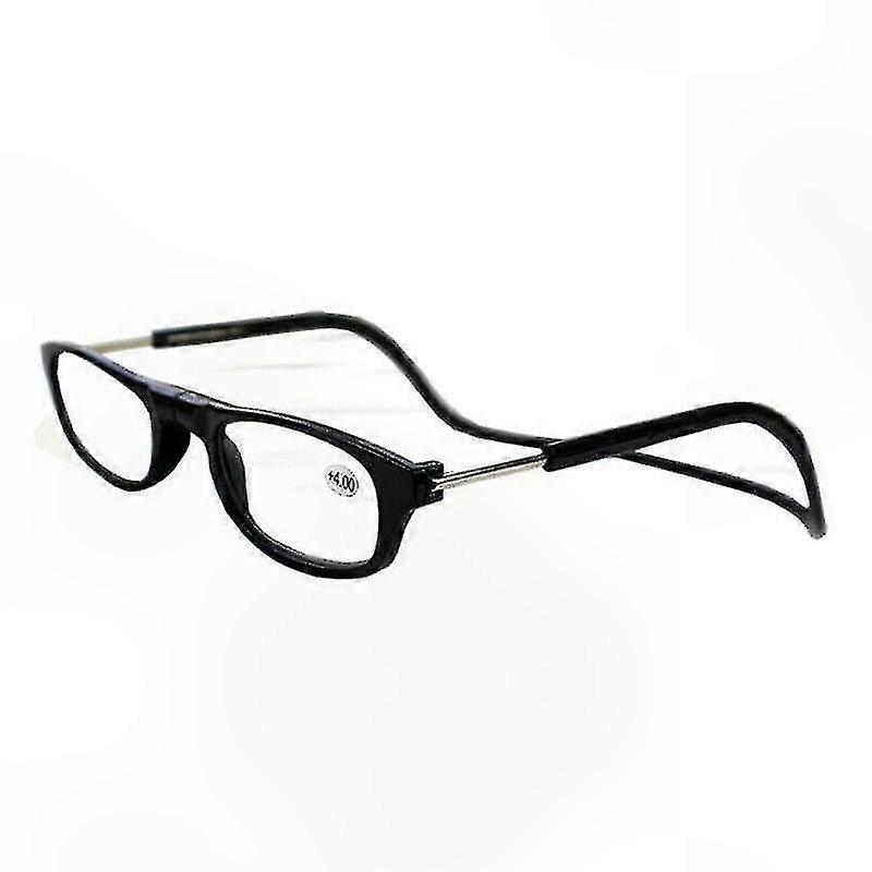 Magnetic Reading Glasses with Adjustable Neck Strap, Snap-On Front Connection for Comfort and Convenience