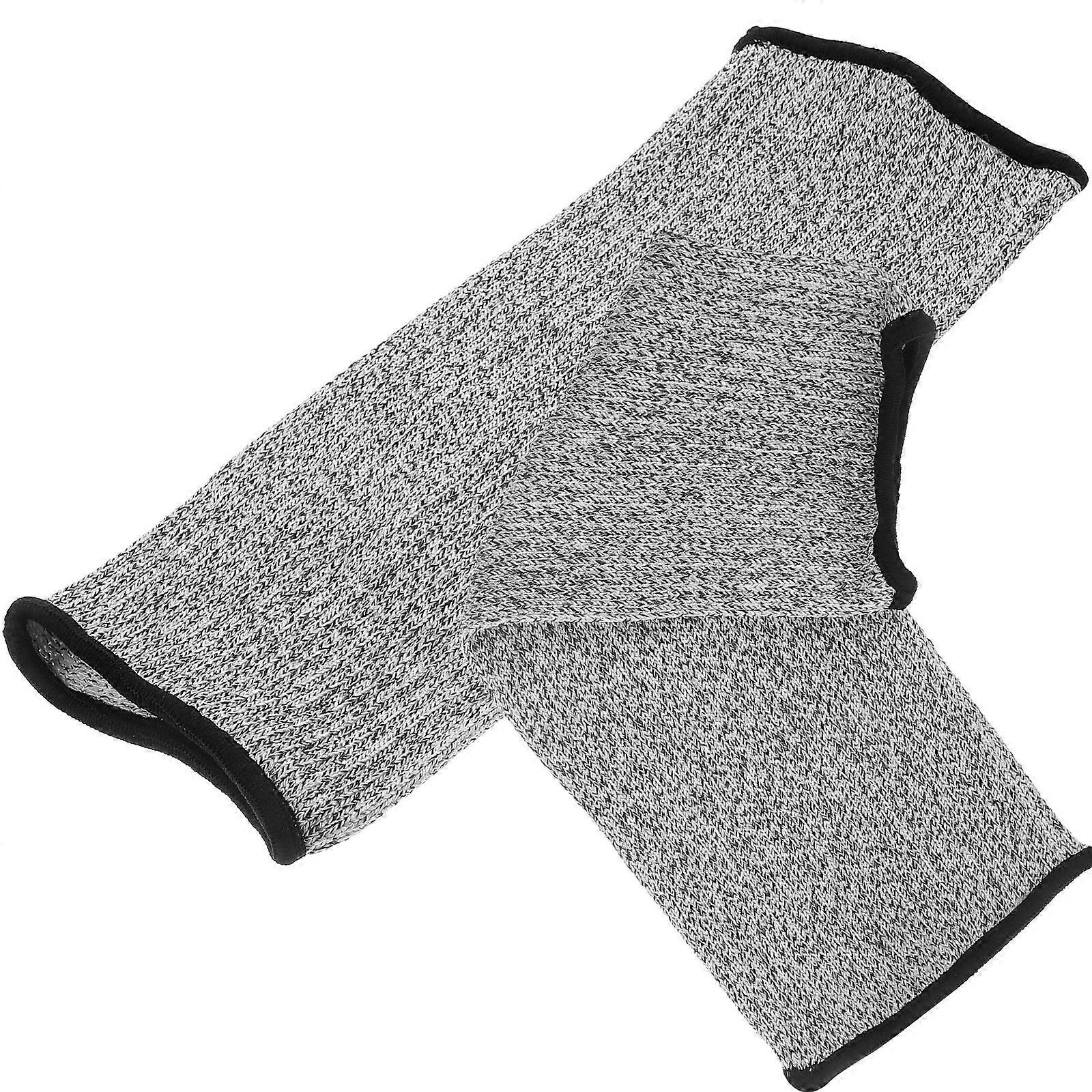 Arm Sleeve Protectors Cut Proof Sleeve Shape for Work in Glass Factory Grey Protection 1 Pair