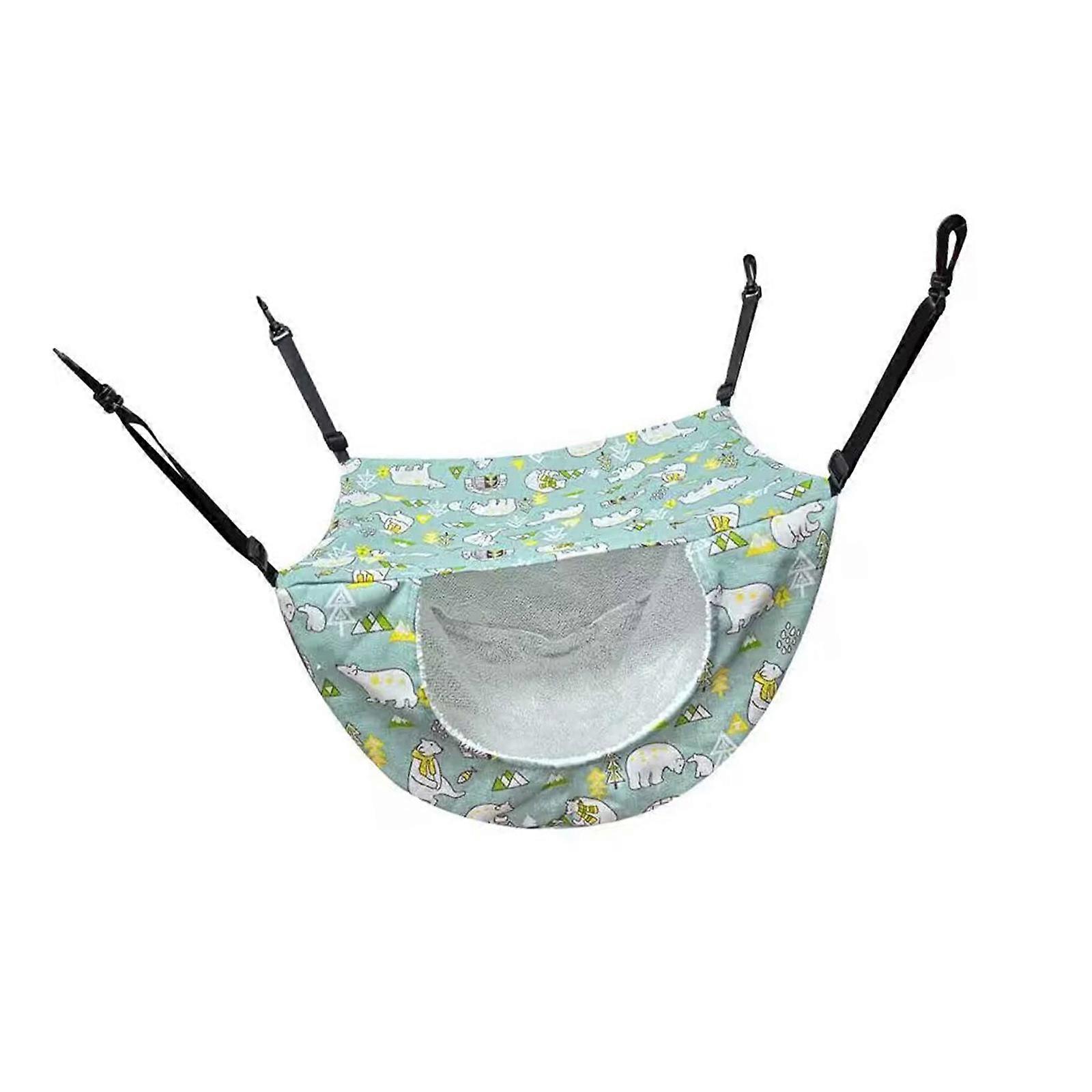 Stable Hanging Cats Hammock Bed Washable Fabric Adjustable Resting Bed For Shelves Climbing Frame and Window Sills Multicolor