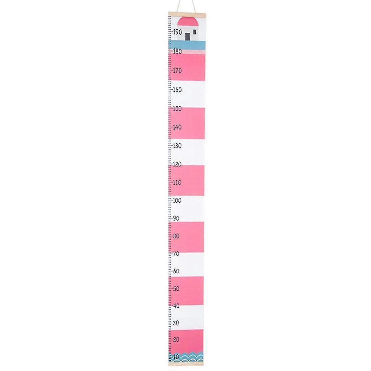 A Canvas Growth Chart for Kids -Unisex Kids Room Wall Decor Measuring Height Chart-Wall Tape with Height Chart for Kids
