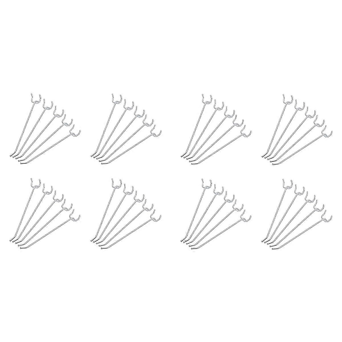 100 PC 6-ιντσών Pegboard γάντζους μεταλλικά ράφια γάντζους και διοργανωτής ποικιλία Pegboard γκαράζ αποθήκευσης
