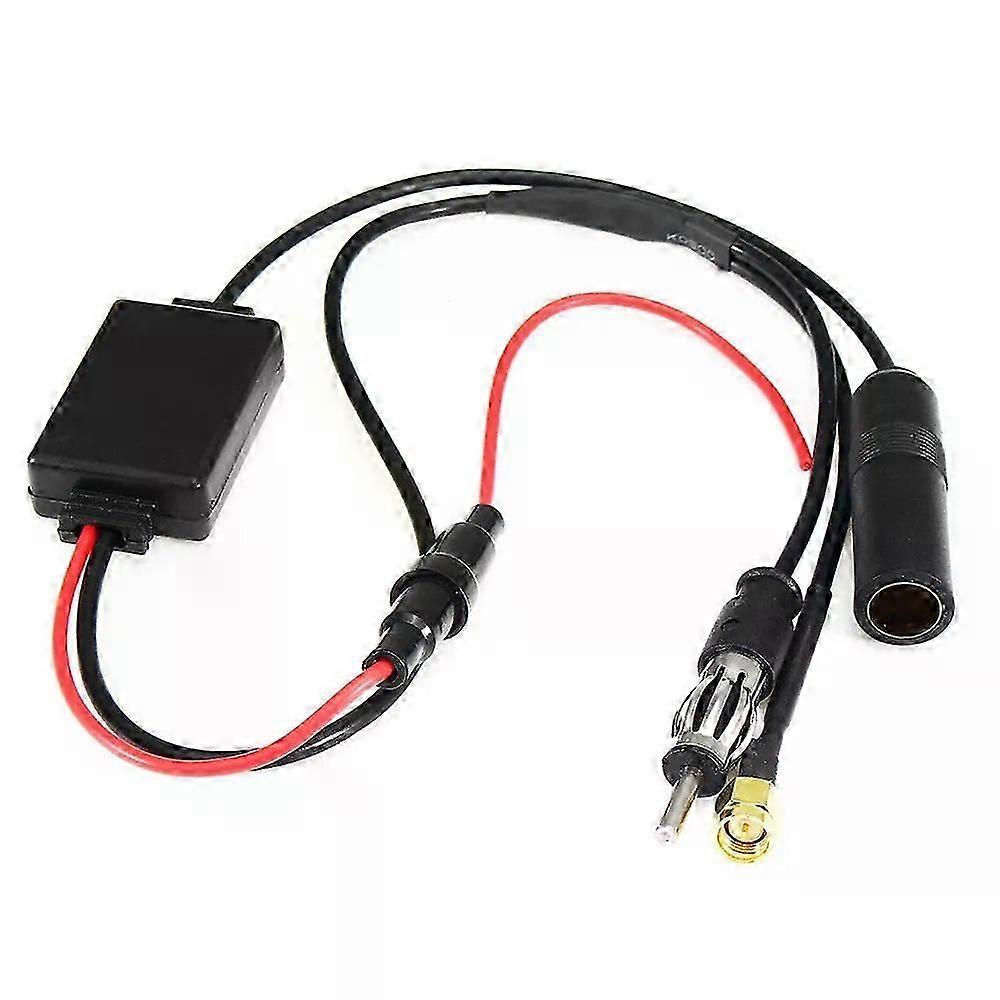 FM/AM DAB + Antenna Aerial Splitter Adapter Cable SMB converter Car Radio Active