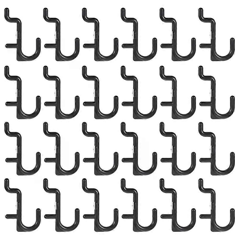 Pegboard Hooks, 24 Pcs Black Shelf Display Hanger Peg Board Hooks