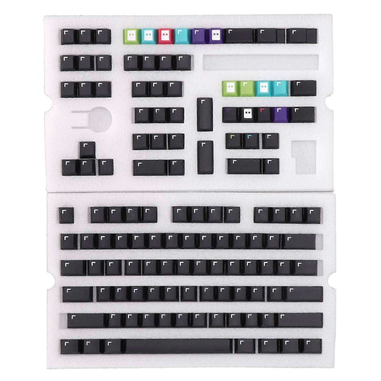 128 Keys PBT Keycaps for Universal Mechanical Keyboards - Durable DIY Keycap Set
