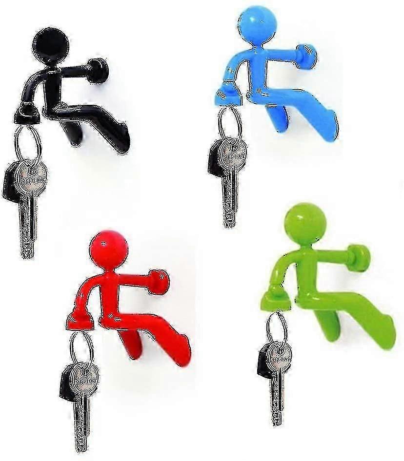 Μαγνητικοί Γάντζοι Κλειδοθήκης - Σετ των 4 - Wall Climbing Man Design