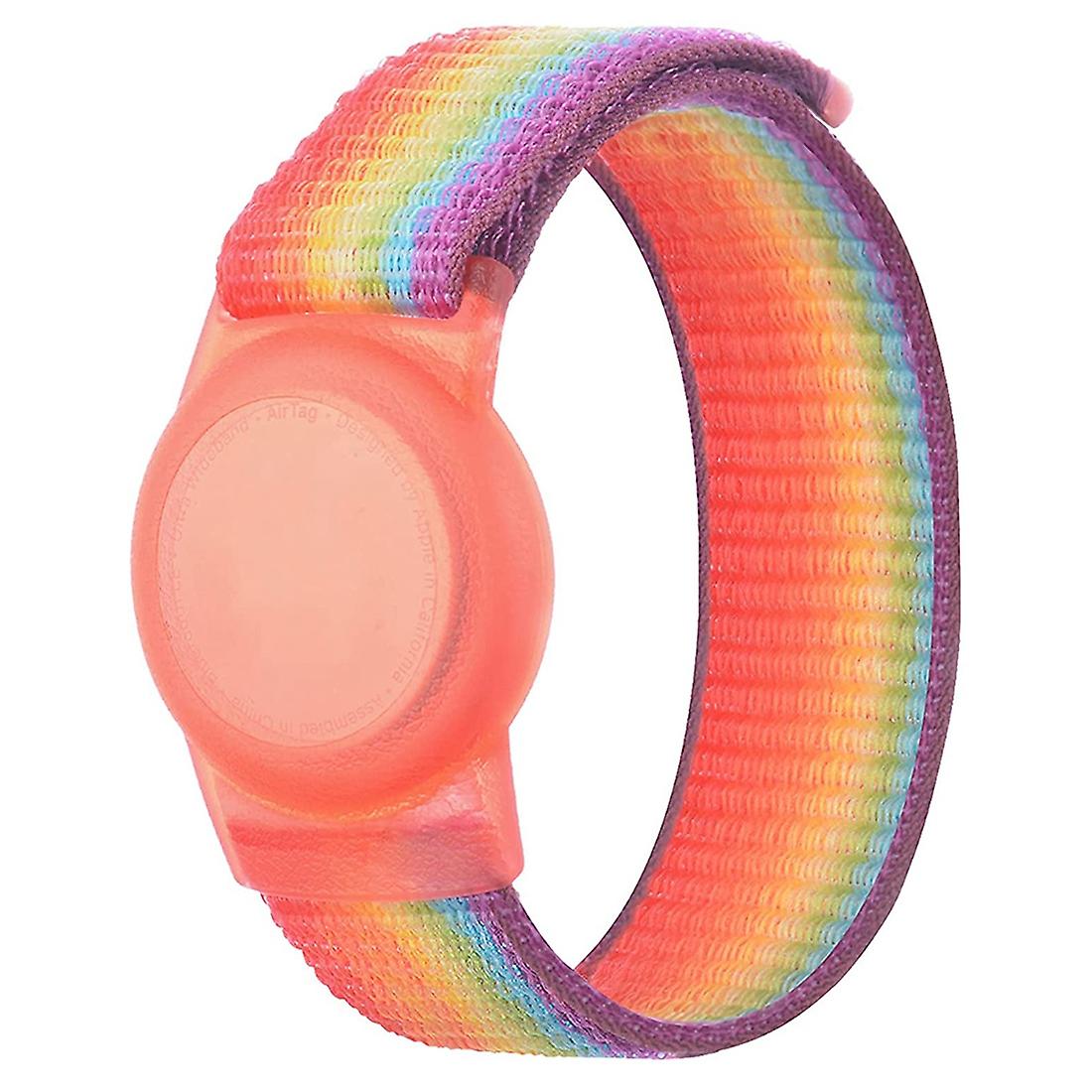 Kid Wristband with , Protective Case for Tag GPS Tracker Holder with Nylon Bracelet B