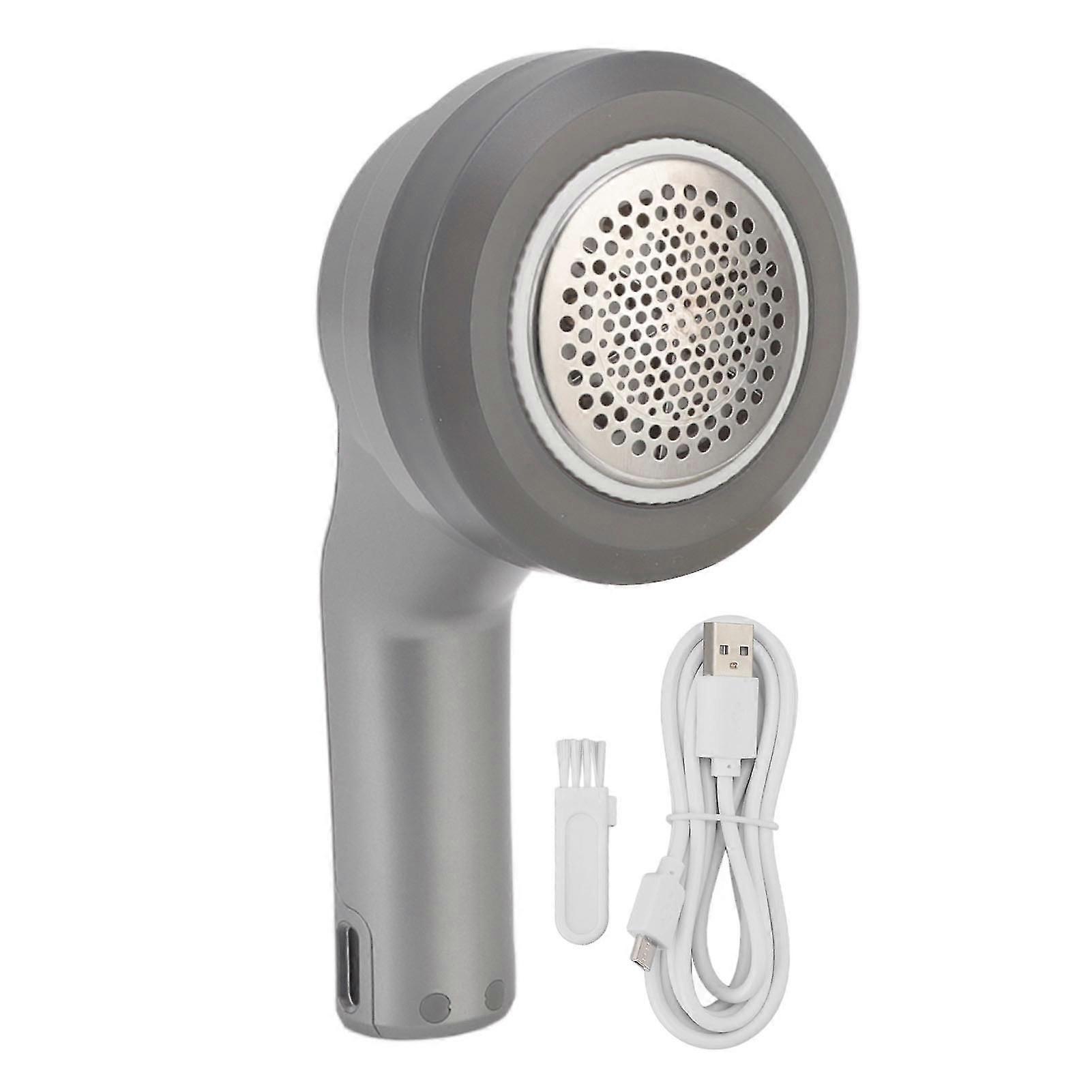 Portable Fuzz Remover, Rechargeable Fabric Shaver with Protective Lint Cover, 6 Leaves Large Blade Head for Versatile Fabric Care, Ideal for Short