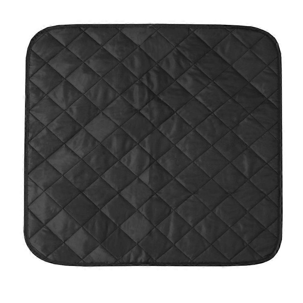Waterproof Nonwoven Seat Cushion for Daily Use Black 56x54cm