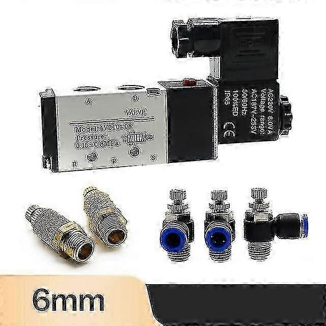 4V210-08 Solenoid Valve 5 Way 2 Position for Air Gas Control