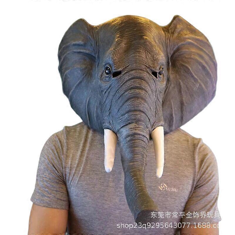 Elephant latex mask, universal size, a must - have for party attention - grabbers