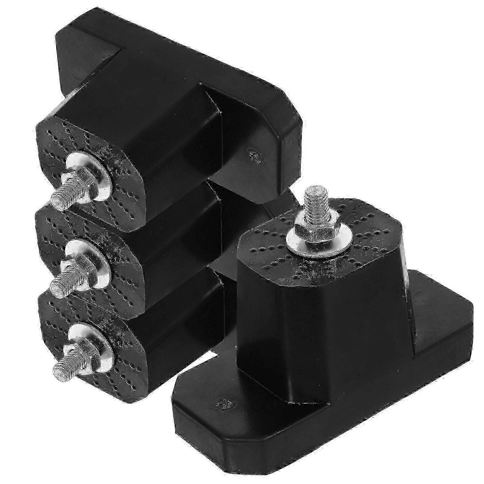 Rubber Anti Vibration Pads Noise Reduction For Air Conditioner Outdoor Unit Installation Rectangular Shape 4Pcs