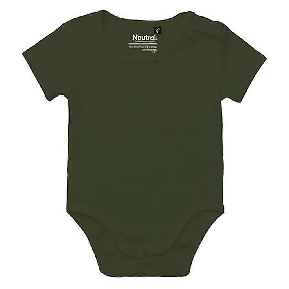 Neutral Baby Short-Sleeved Bodysuit Military 9-12 Monate (Baby)