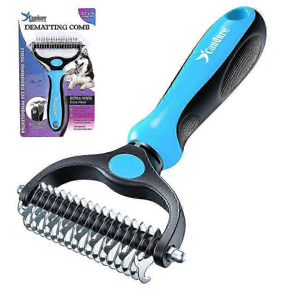 Professional Pet Dog Cat Comb Brush - Dematting Undercoat Grooming Tool with Multiple Options