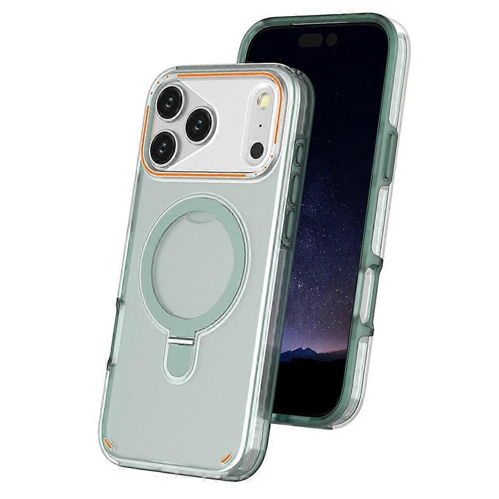 Compatible For iPhone 17 Pro Magnetic Case with Kickstand TPU + PC Shockproof Phone Cover