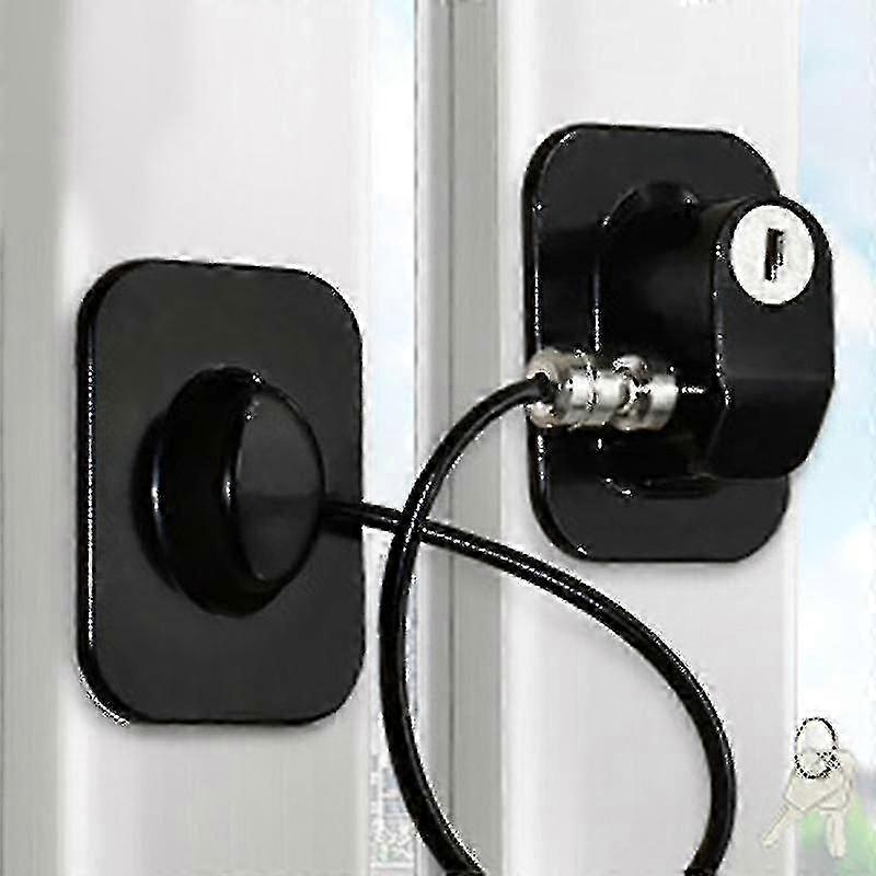 Childproof Lock for Refrigerator Cabinet Window Door Drawer with Keys for Kids Safety Fridge Access Control Solution