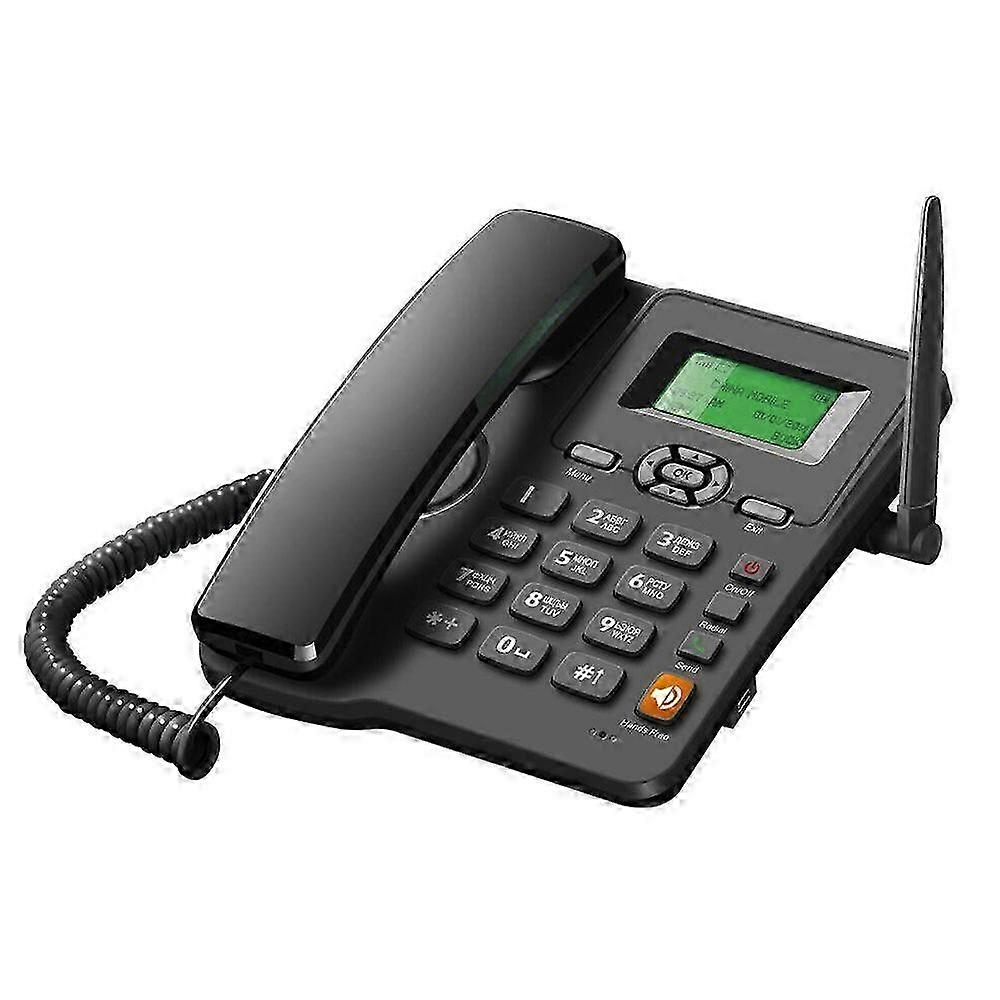 2025 Cordless Phone Desktop Telephone Support GSM 850/900/1800/1900MHZ Dual SIM Card 2G Fixed Wireless Phone with Antenna Radio Alarm