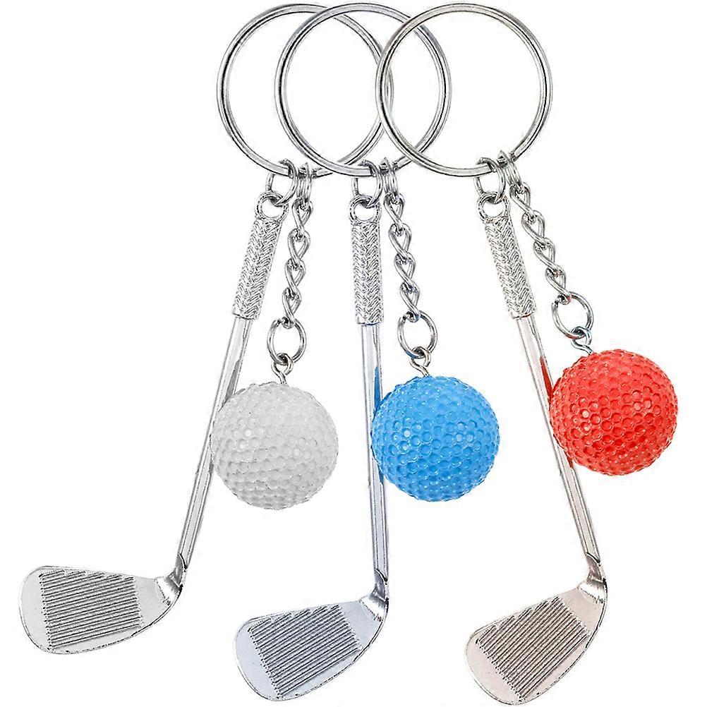 Golf Pole Keychain Unique Keychains for Decoration Use 15Pcs Set