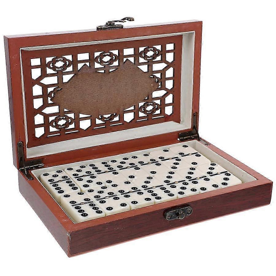 Dominoes Set with Wooden Box for Party Games and Entertainment