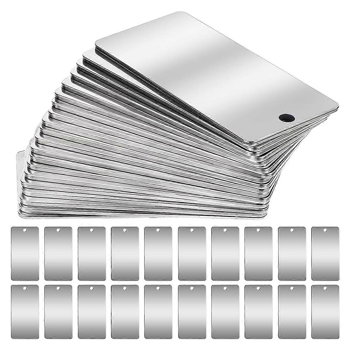 50 Pack Metal Engraving Blanks