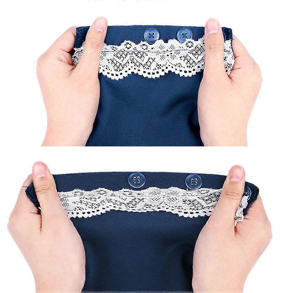 Button Extenders 3Pcs Durable Lace Waist Extender for Pants Repairing Use