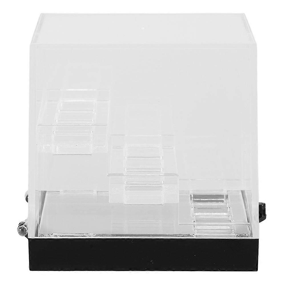 Crystal Display Acrylic Showcase Box for Home Decoration Black Material Designed for Mineral Display Case 1Pack