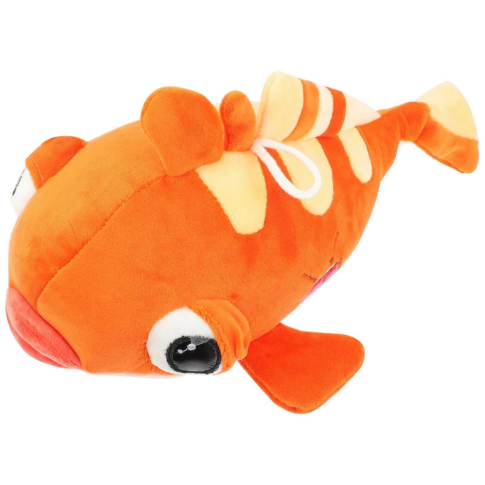 Koi Plush Toy Big Mouth Fish Shape for Decoration Kids Plush Toy Orange
