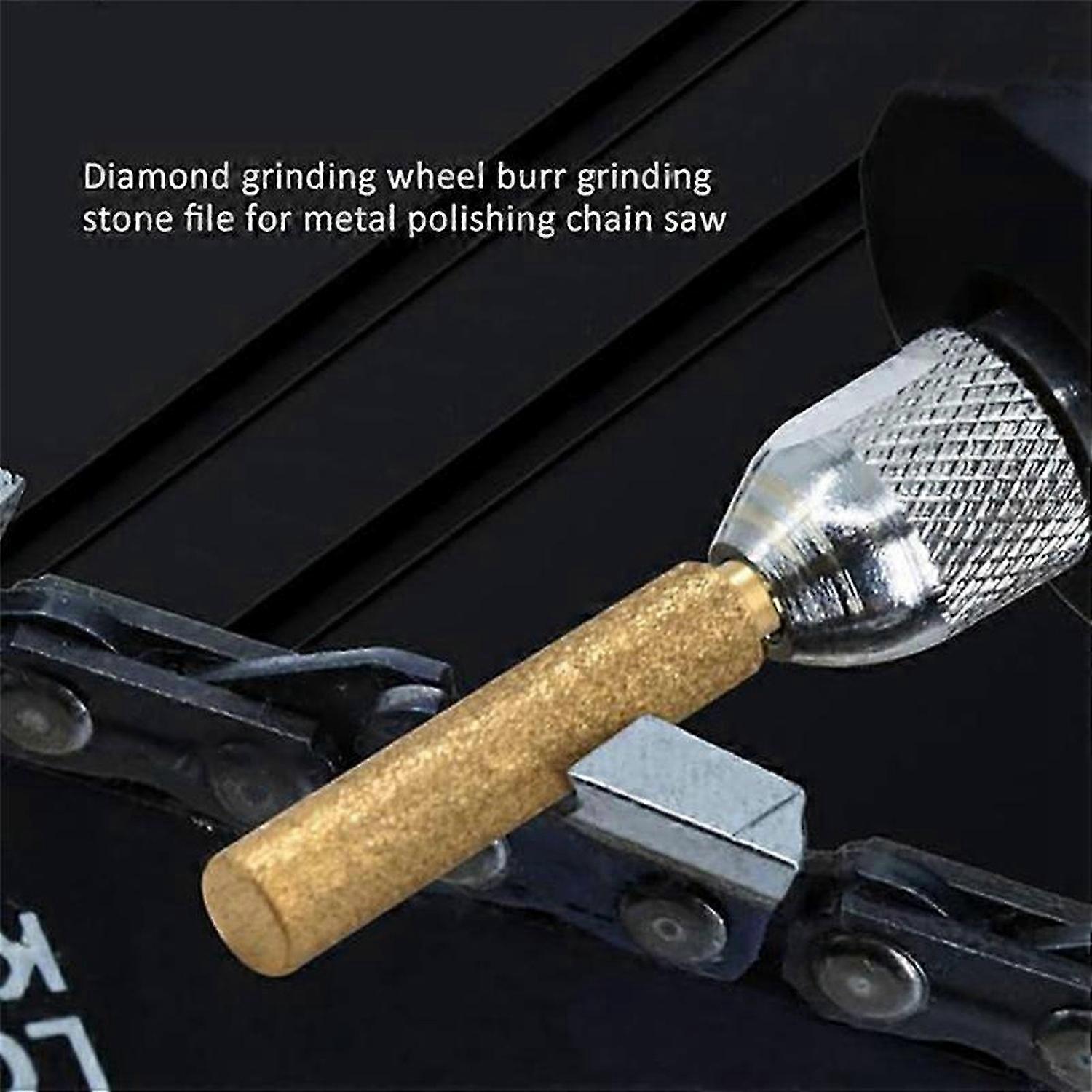 60 Pcs Titanium Plated Grinding Tool Diamond Chainsaw Sharpener Bits High Hardness Chainsaw Sharpeni