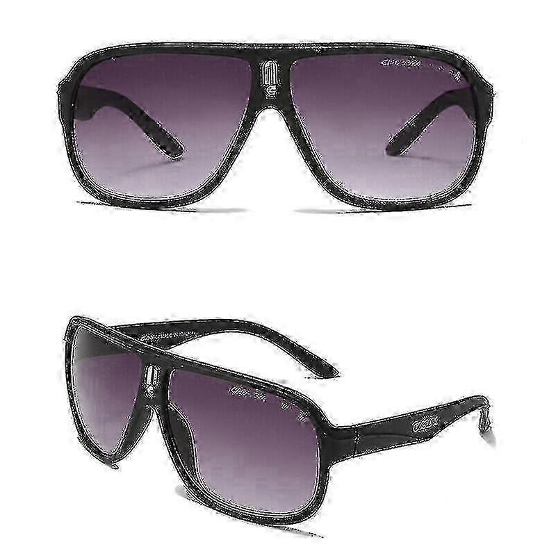 Men's Pilot Sunglasses with Gradient Lens and Case - Ruthenium Finish Style