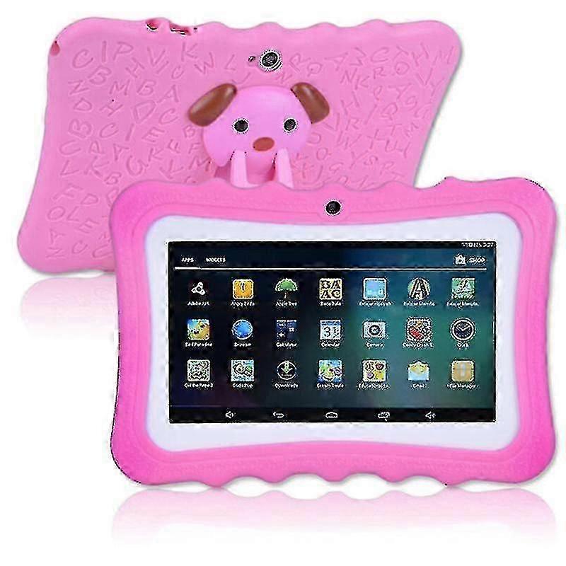 7" Kids Tablet Android Tablet PC 8gb Rom 1024 * 600 Resoluutio Wifi Lasten Tabletti PC, vaaleanpunainen