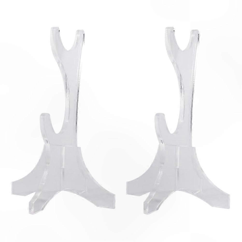 2-Tier Acrylic Sword Display Stand for Tabletop Use