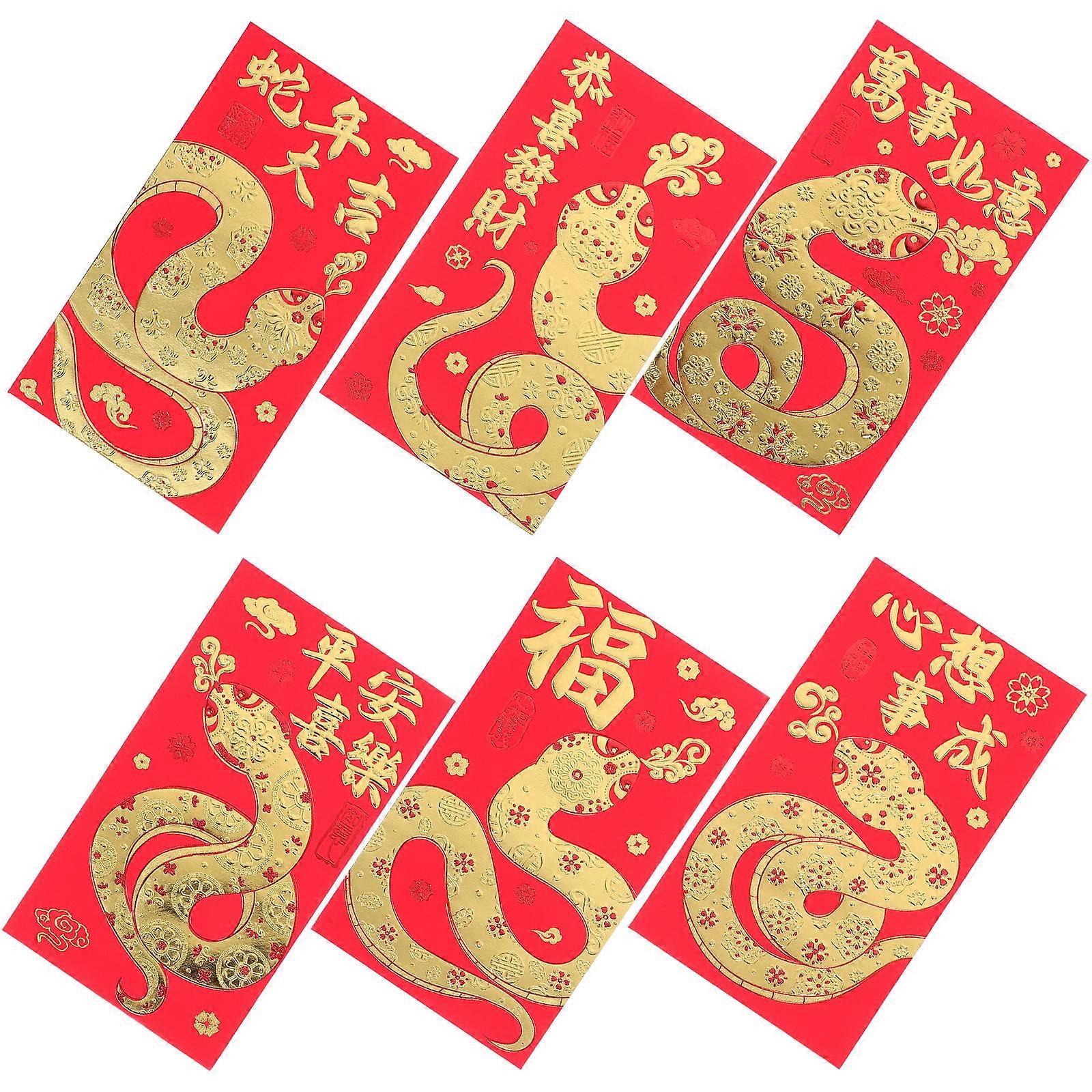 Chinese Style Red Packets Paper Envelopes for Storage 36Pcs