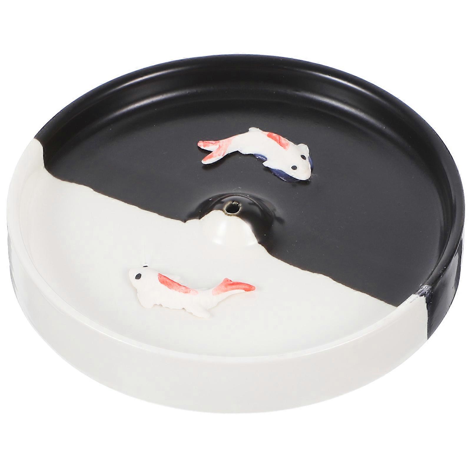 Ceramic Incense Stick Burner Tray for Decoration 5Pcs Multi