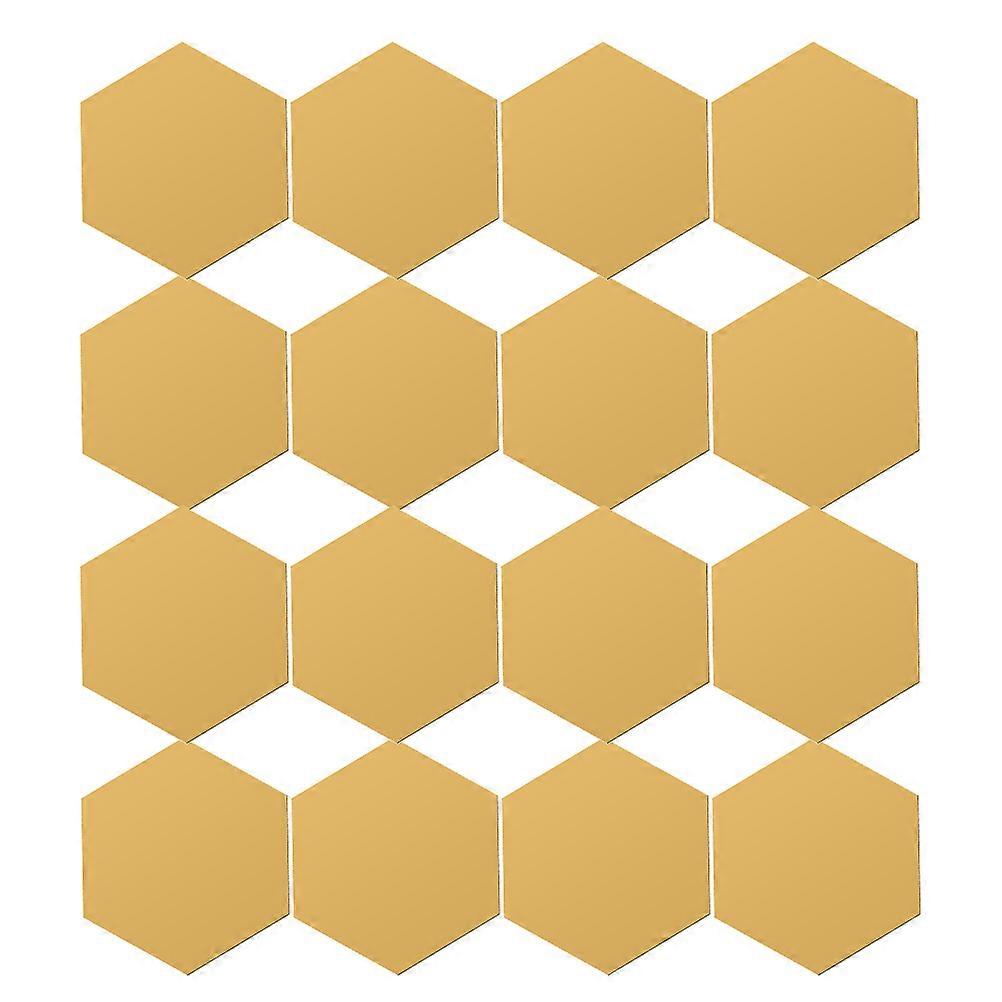 Acrylic Hexagon Mirror Stickers for Walls 144Pcs Self Adhesive