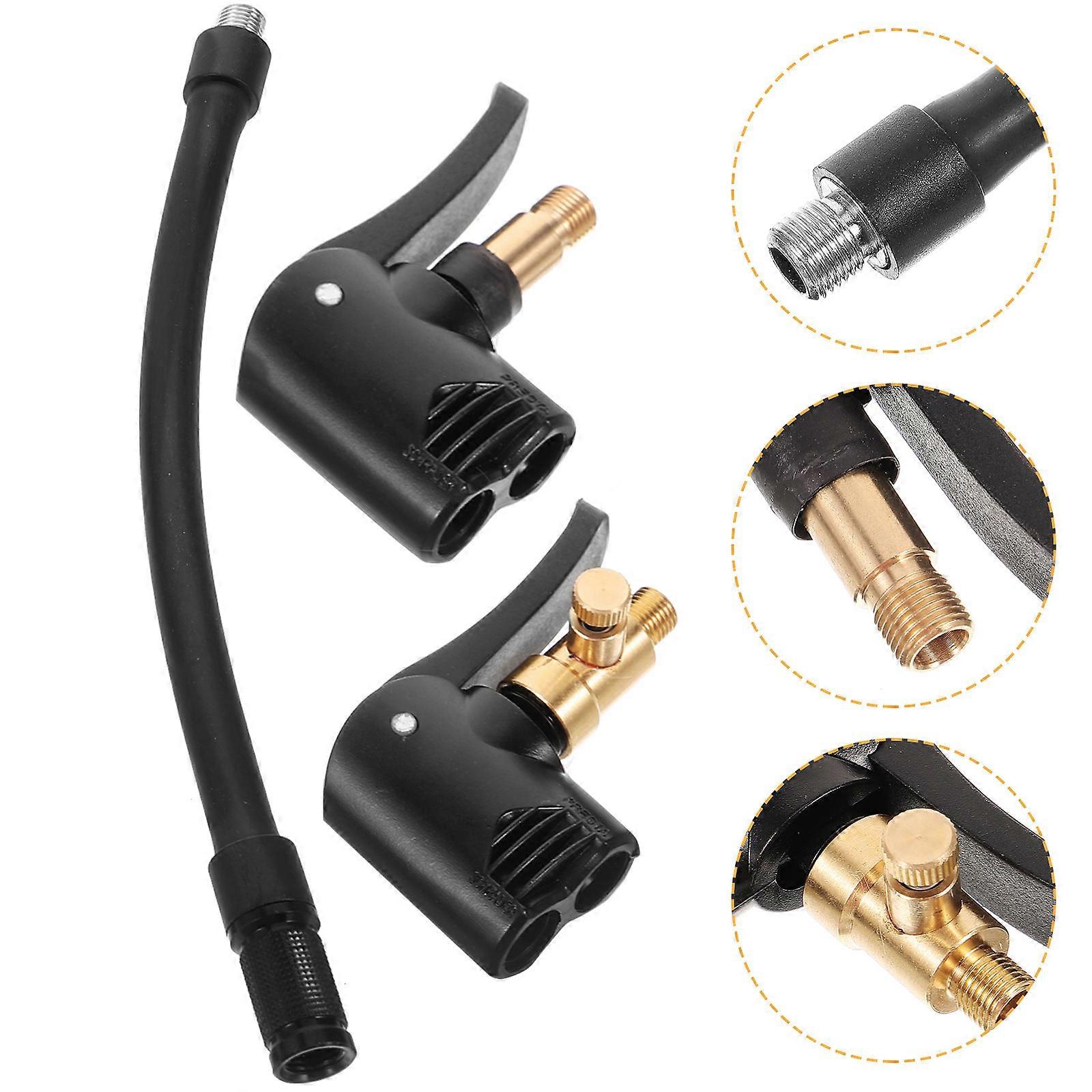 Air Pump Thread Nozzle Car Valve Adapter for Motorcycle Brass 4Pcs Set