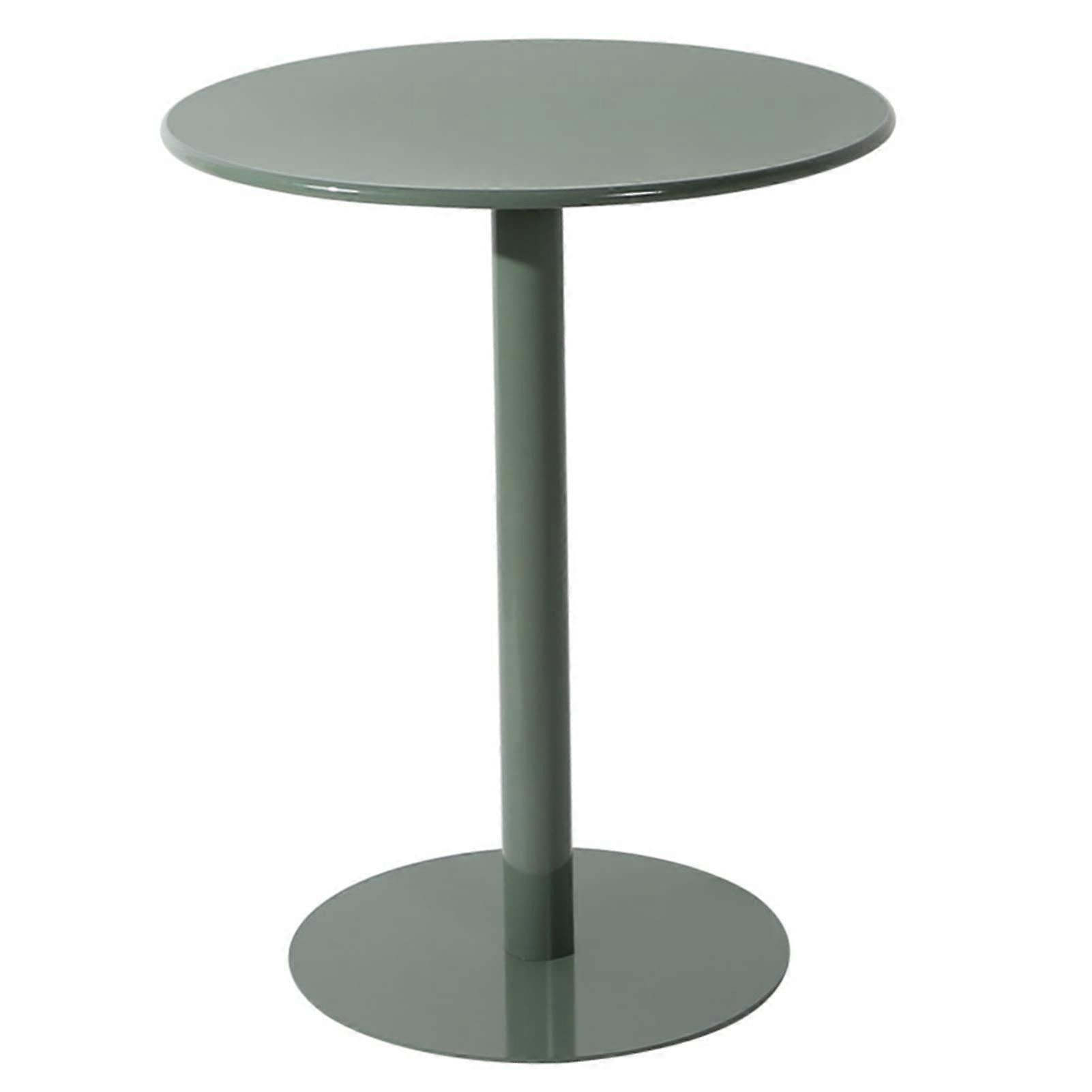 Modern Style Round Bar Table Dark Green With Iron For Living Room And Restaurant Diameter 70 Cm