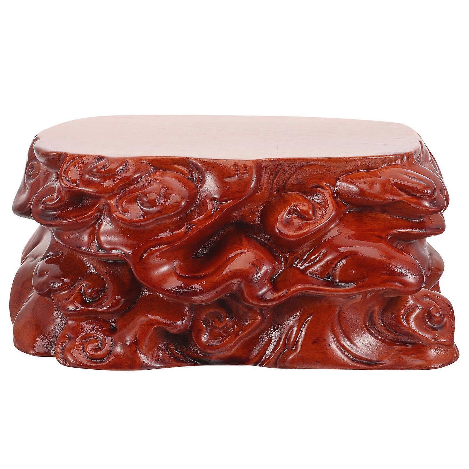 Decorative Wood Pedestal Stand Ideal For Displaying Assorted Items Like Plants And Statues With Strong Supporting Capability 1Set