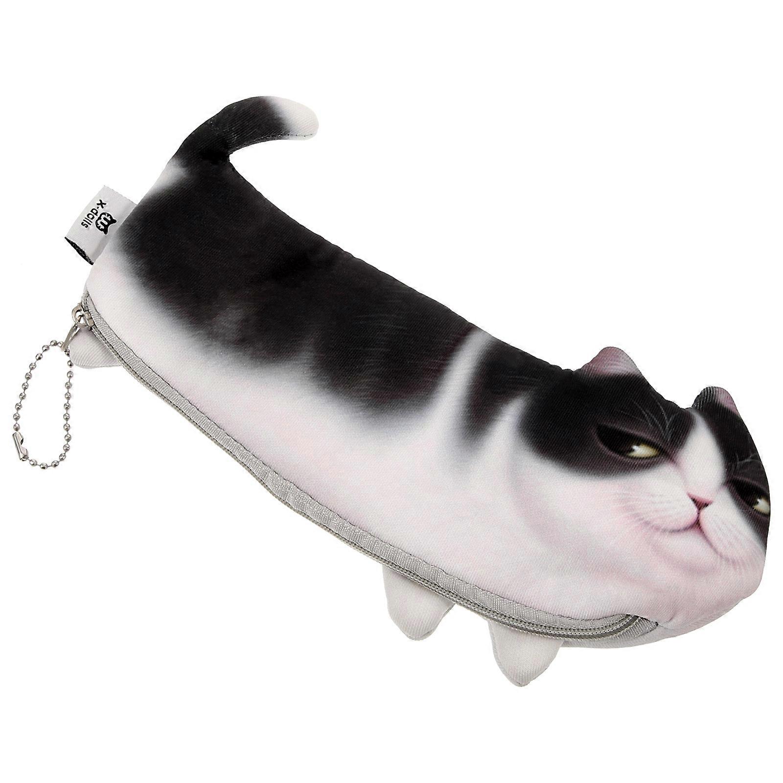 Cat Pattern Pen Bag for Storage Use 2Pcs Small Pencil Case