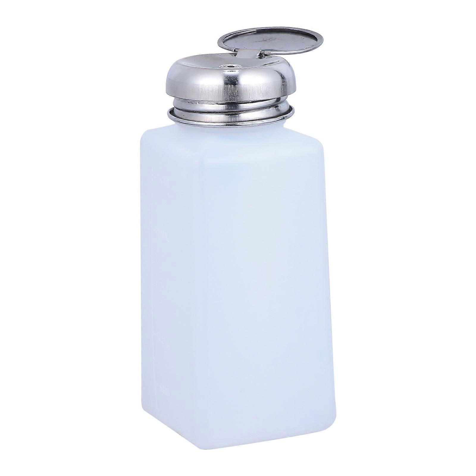 Empty Bottles Portable Alcohol Bottle for Storage 6Pcs Push Type White