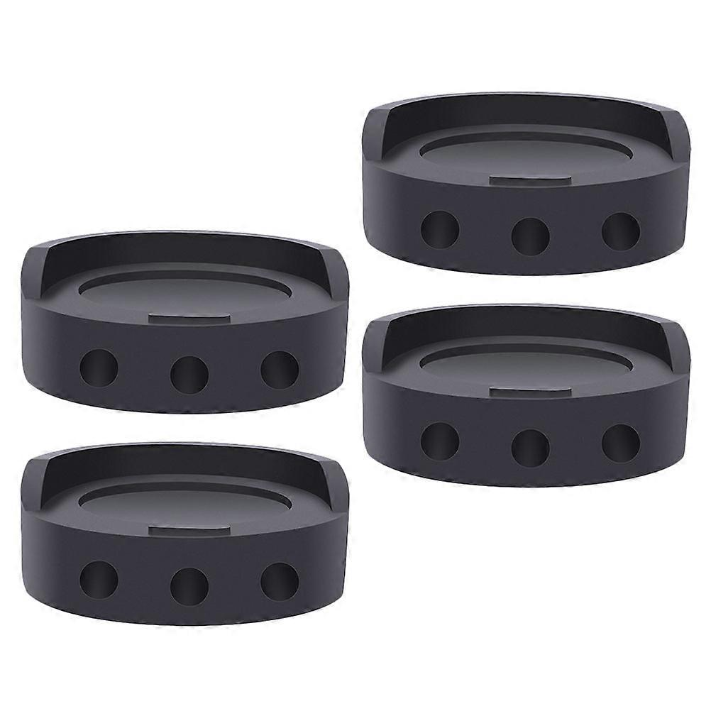 8 Pcs Black Anti Slip Pads For Home Use On Washing Machines And Furniture With Shock Absorbing Properties