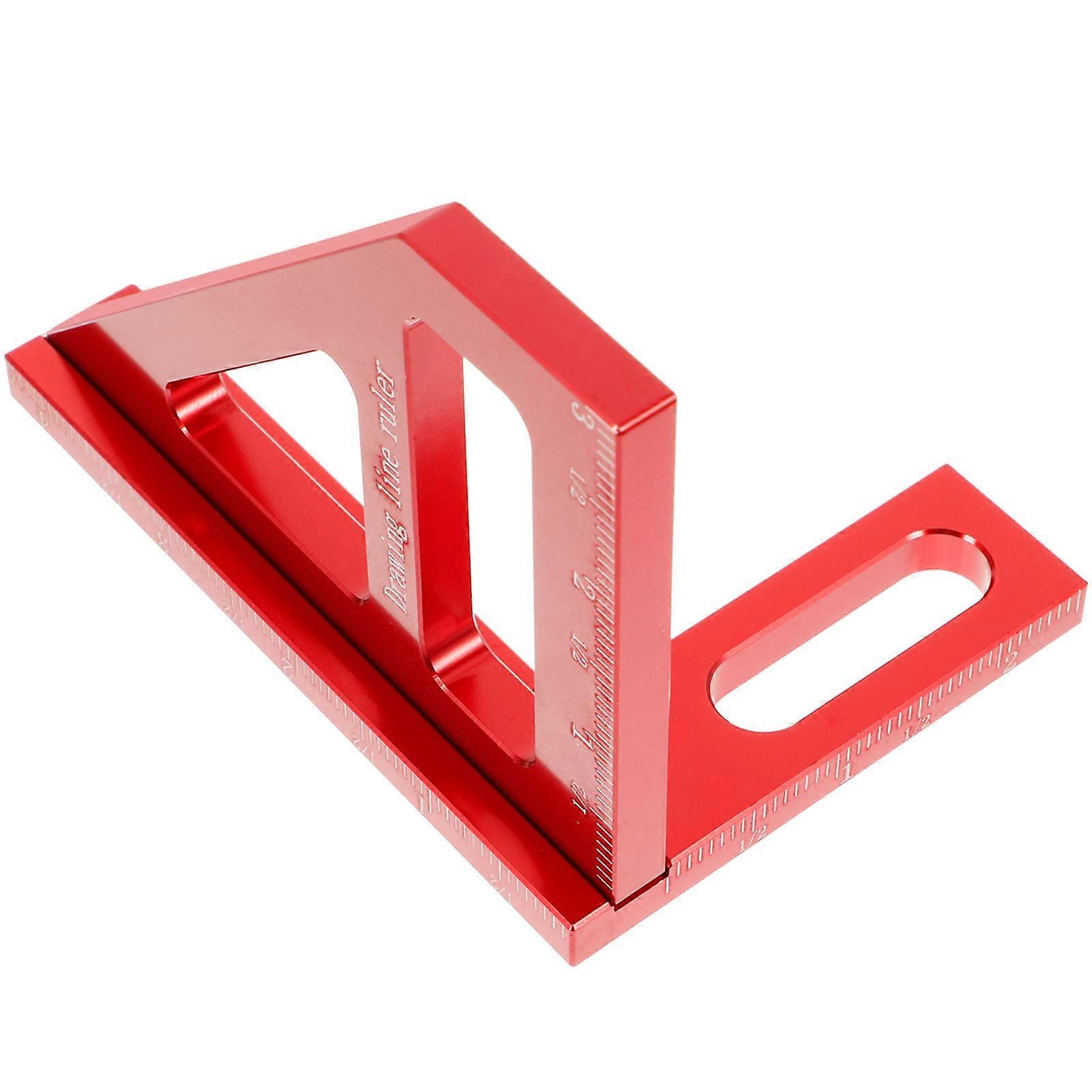 Multi-Angle Measuring Ruler 5Pcs Triangular For Construction Professionals 11.20X8.50X7.90CM Aluminum Alloy Angle Measurement Tool