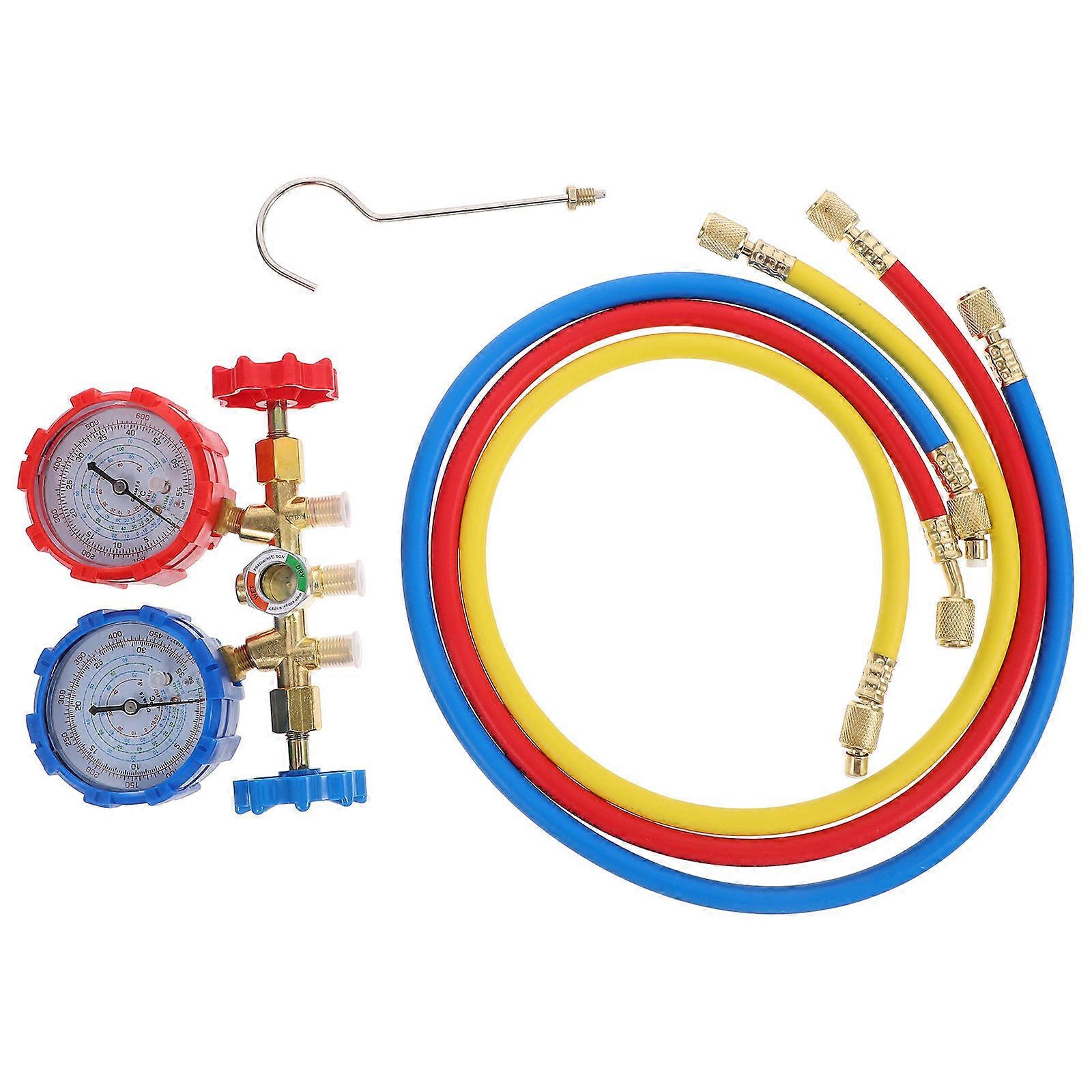 Meter Conditioner Meter Automotive System Copper Rubber Plastic for Check Low Side Pressure 1 Set